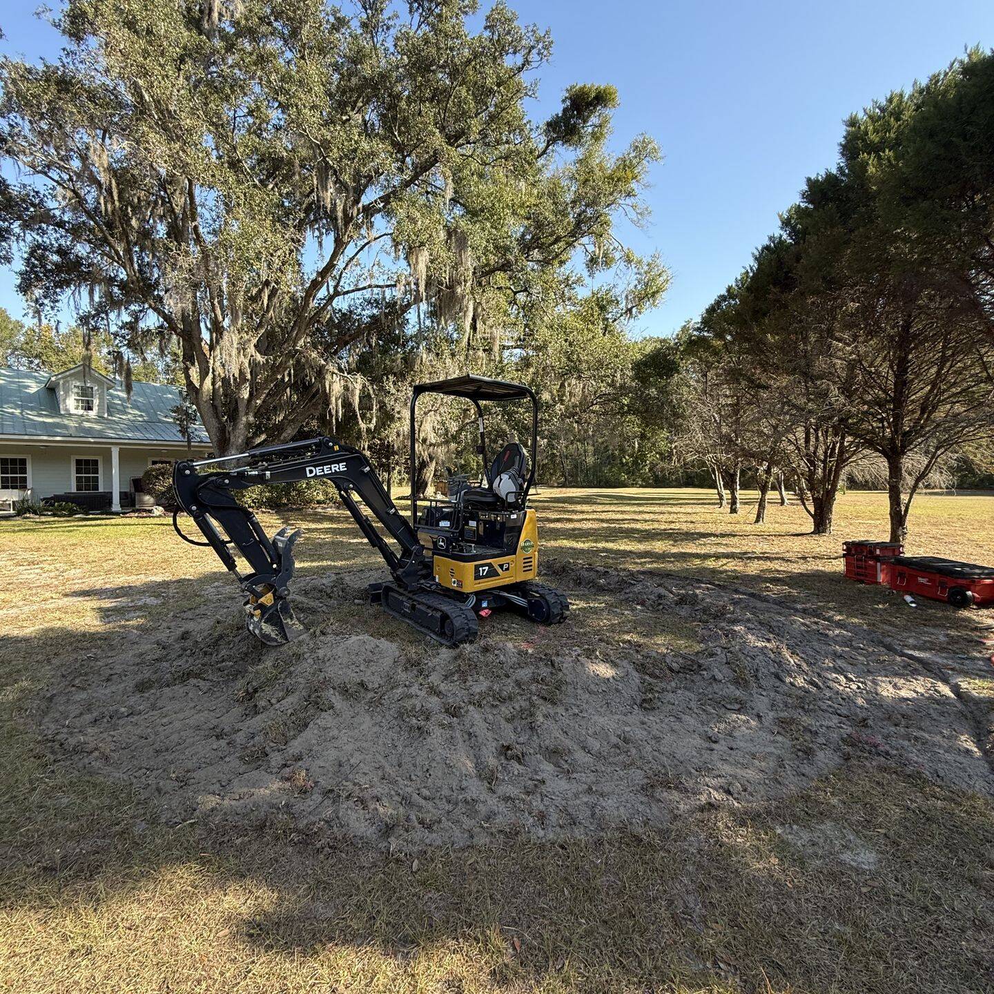 excavating site equipment